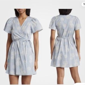 Madewell Blue Floral Mini Dress